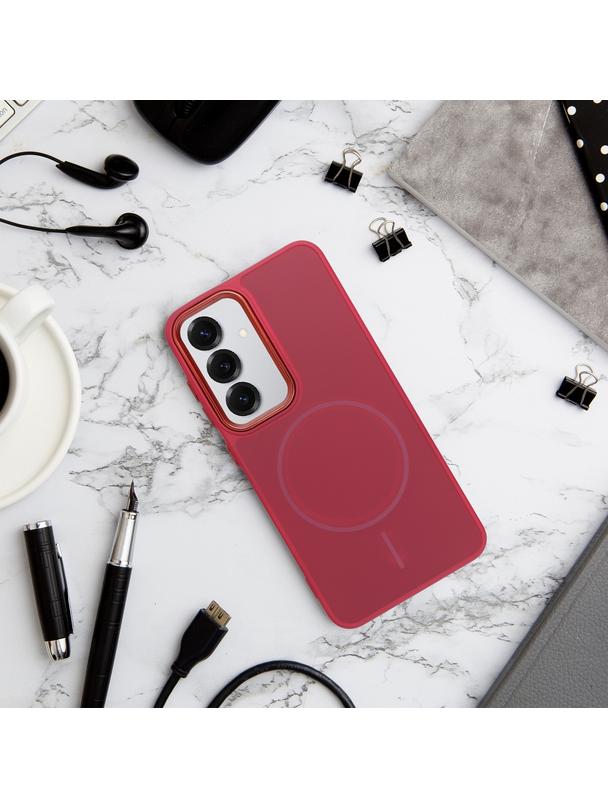 Futerał FRAME MAG COVER kompatybilny z MagSafe do SAMSUNG S26 Plus magenta