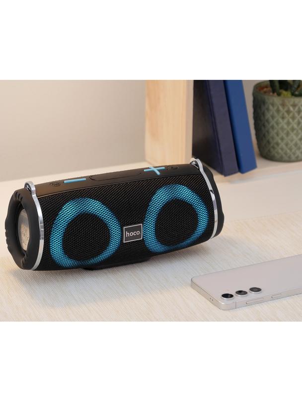 Głośnik bluetooth LED 2 x 5W 2h Hoco HC12 czarny