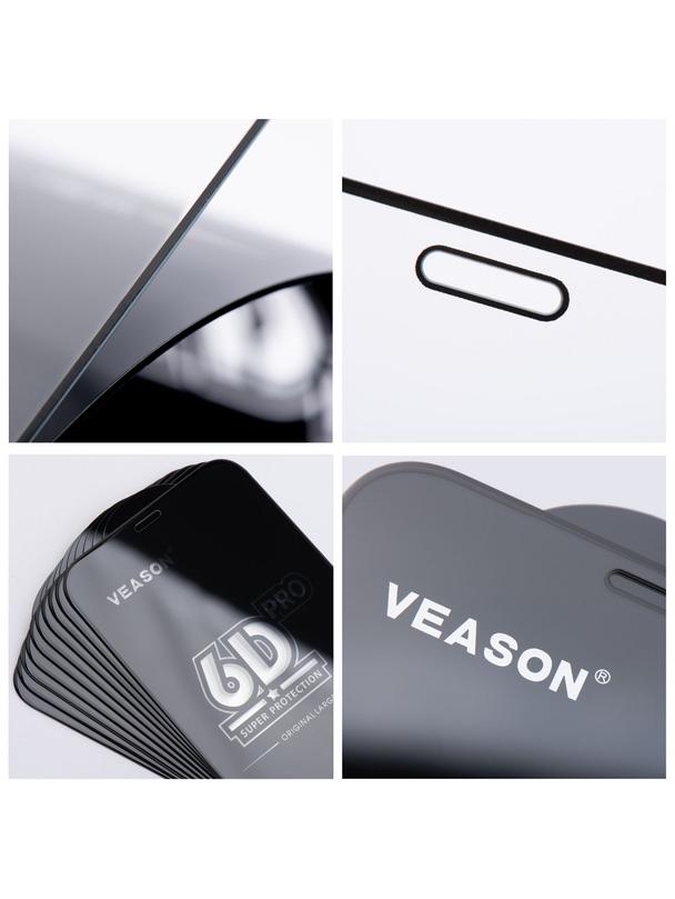 Szkło Hartowane 6D Pro Veason Glass (SET 10in1) - do Xiaomi Redmi 14C czarny