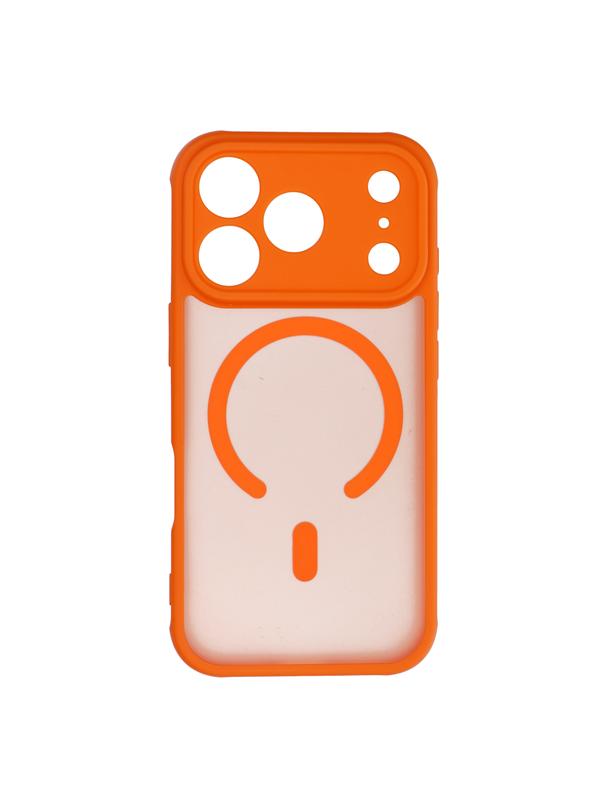 Futerał do iPhone 17 PRO Full Matte Mag Cover zgodny z MagSafe pomarańczowy