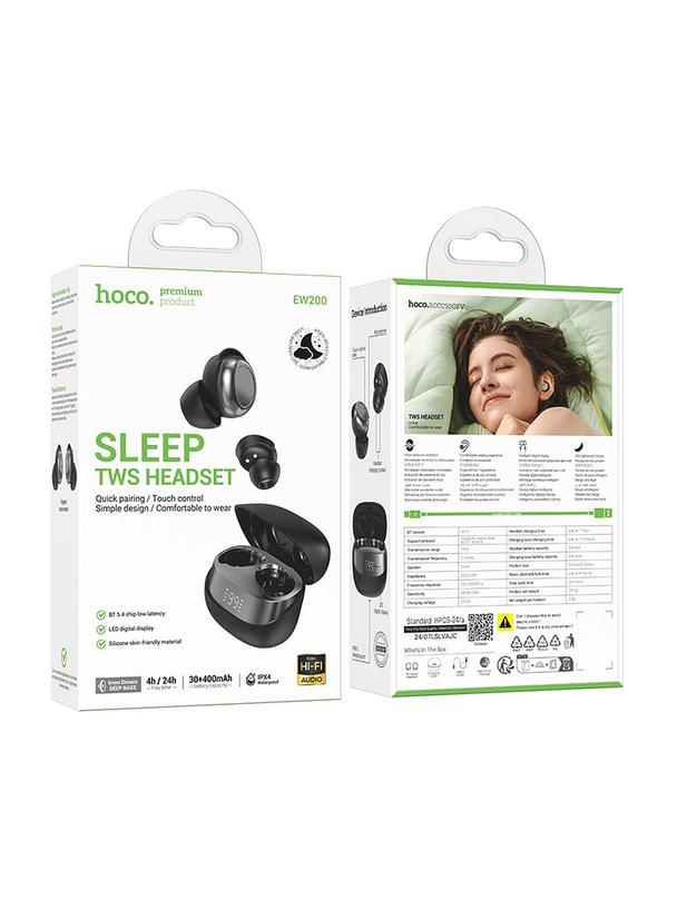 Słuchawki bezprzewodowe douszne Hoco TWS EW200 czarne