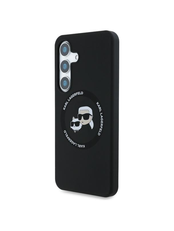 KARL LAGERFELD futerał do SAMSUNG S25 KLHMS25SSKCHTCK (Magnetic Silicone Double Heads) czarny