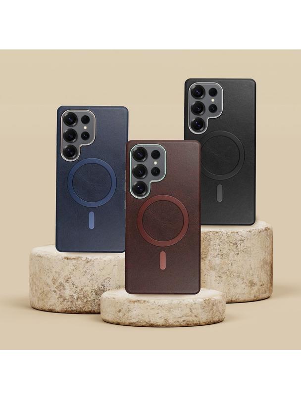 Futerał GENTLEMAN MAG COVER kompatybilny z MagSafe do SAMSUNG A36 brązowy