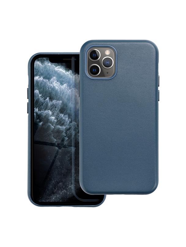Futerał LEATHER MAG COVER kompatybilny z MagSafe do IPHONE 11 Pro niebieski