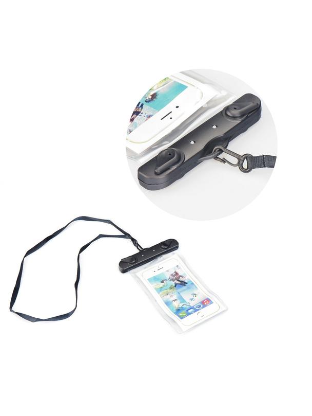 Etui na telefon uniwersalne wodoodporne z plastikowym zamknięciem białe