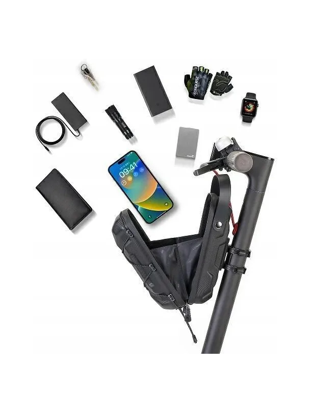 WILDMAN sakwa na kierownicę do hulajnogi wodoodporna 2L GD9X czarna