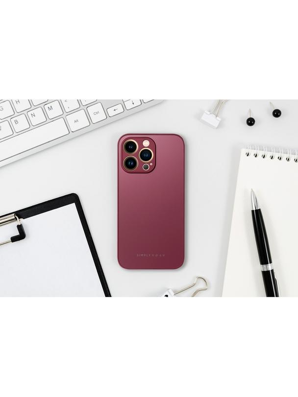 ROAR futerał MATTE GLASS do IPHONE 14 Plus bordowy