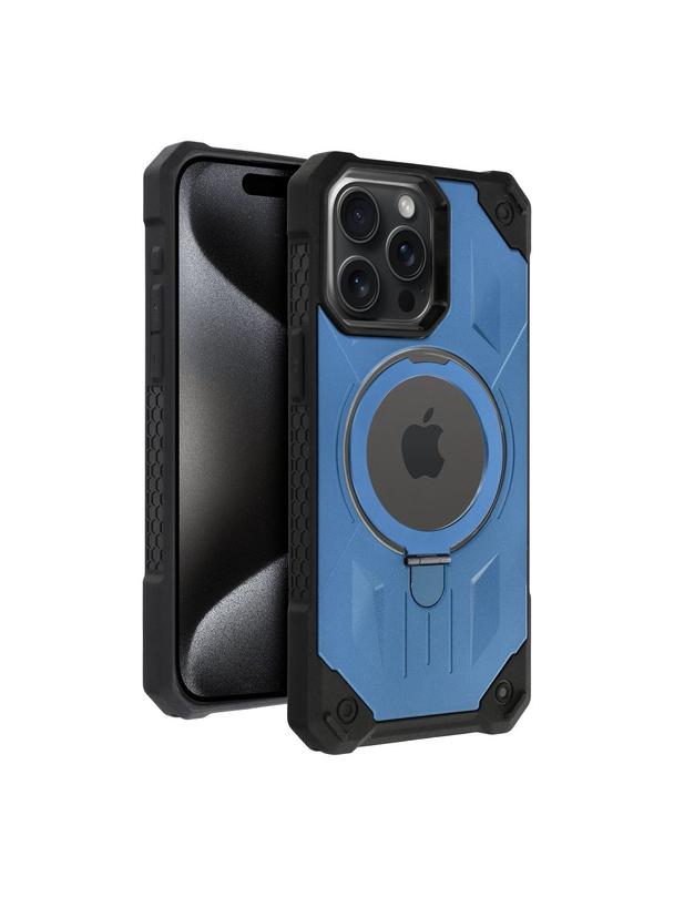 Futerał ARMOR MAG COVER kompatybilny z MagSafe do IPHONE 15 Pro Max niebieski