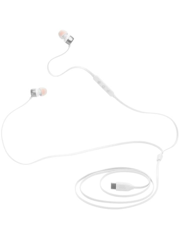 Słuchawki przewodowe douszne USB C JBL Tune 310C białe