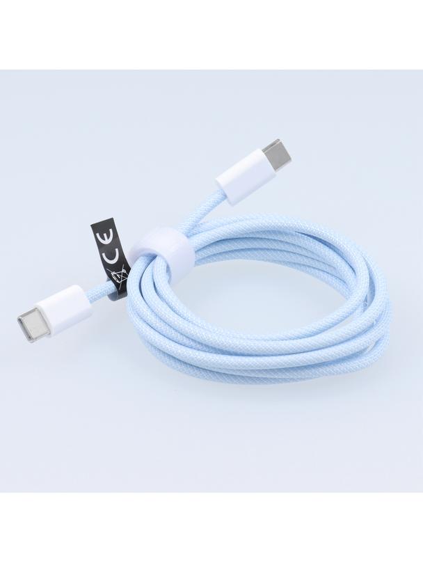 Kabel USB C do USB C PD QC3.0 3A 60W 1,5 m C263 niebieski