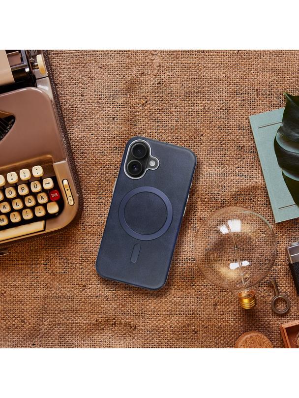 Futerał GENTLEMAN MAG COVER kompatybilny z MagSafe do IPHONE 15 PRO MAX granatowy