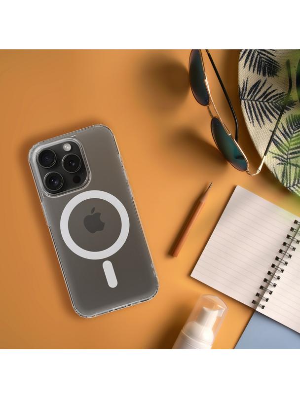 Futerał FROST MAG COVER kompatybilny z MagSafe do IPHONE 15 transparentny zmrożony
