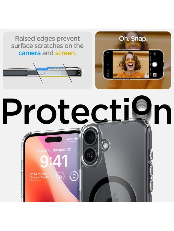 SPIGEN futerał ULTRA HYBRID MAG kompatybilny z MagSafe do IPHONE 16 Plus black