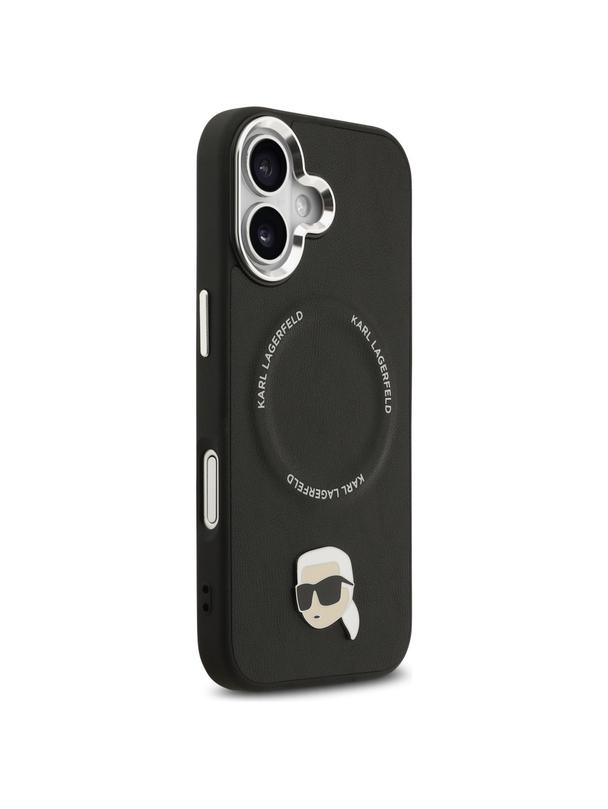 KARL LAGERFELD futerał do IPHONE 17 kompatybilny z MagSafe KLHMP17SPSMLRKLK (PU Karl Pin) czarny