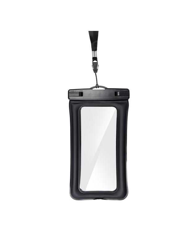 Etui na telefon uniwersalne wodoodporne z plastikowym zamknięciem AIRBAG czarne