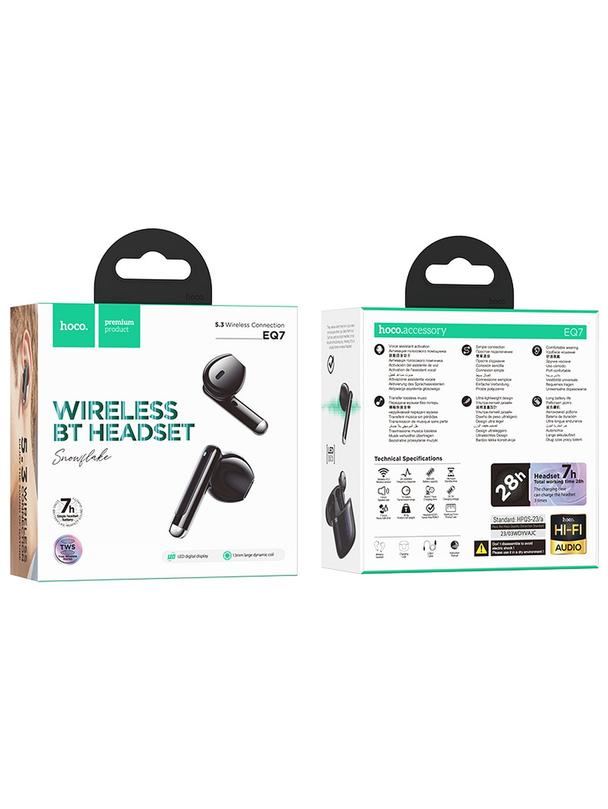 Słuchawki bezprzewodowe douszne Hoco TWS EQ7 czarne
