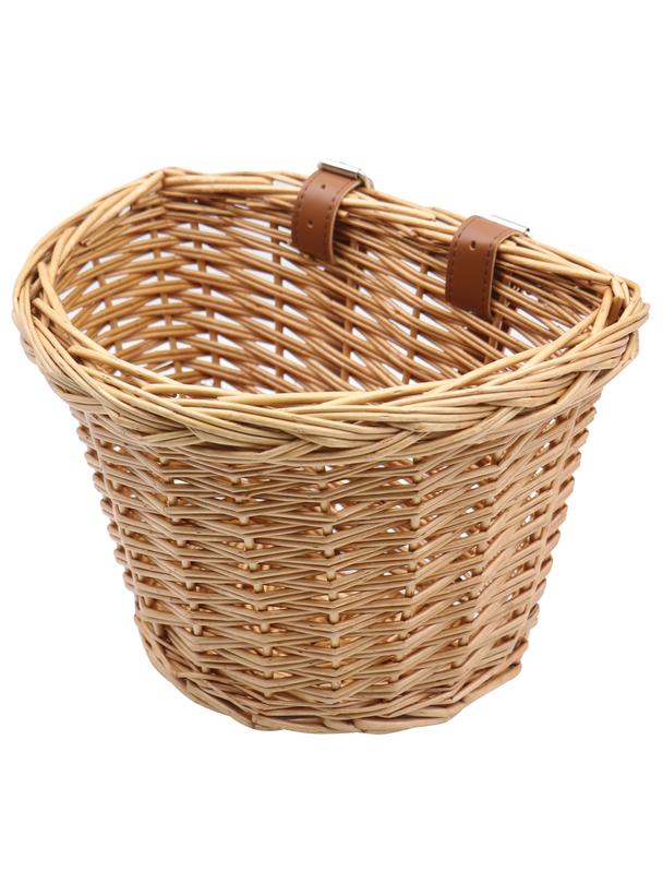 Kosz rowerowy wiklinowy przedni FSBKT-131-1 kolor drewna