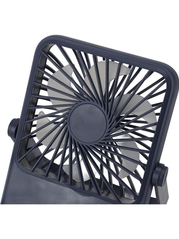 Wentylator / wiatrak biurkowy z regulowaną podstawką HX-122 ciemny niebieski