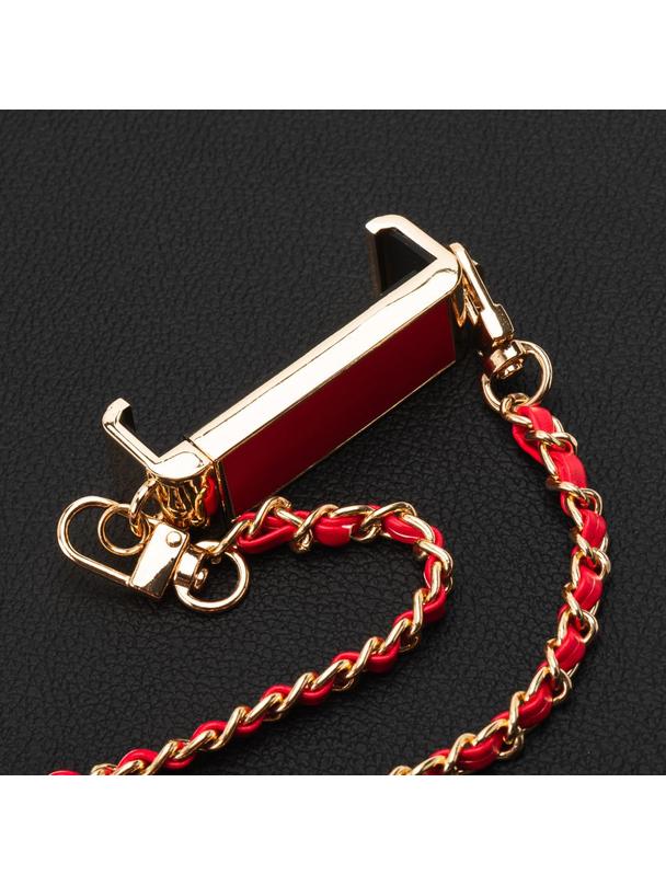 Łańcuch / Smycz z uchwytem GLAMOUR wszystkie modele max 80mm szer. CZERWONY