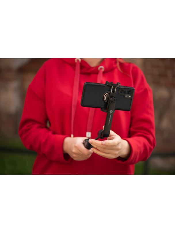 Selfie stick Forcell F-Grip S70M tripod z pilotem bezprzewodowym czarny 0INT