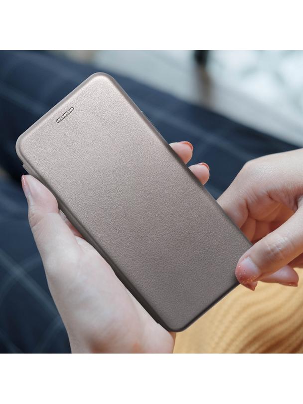 Kabura ELEGANCE Book do SAMSUNG S23 FE stalowy