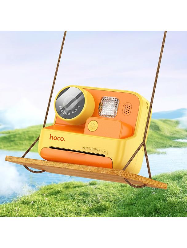 Aparat cyfrowy dla dzieci z drukarką Hoco 1MP 2,0" HD Ready DV200 zółty