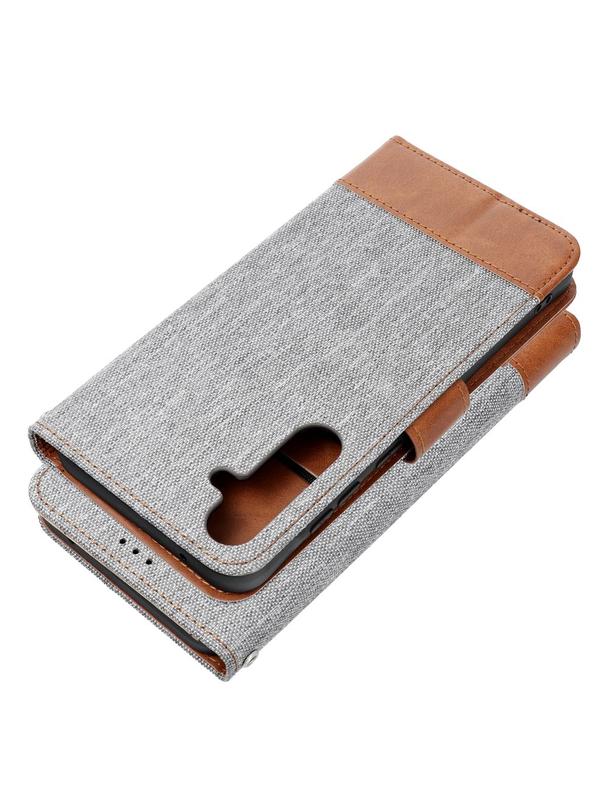 Kabura JEANS Book do SAMSUNG A13 5G / A04S szary