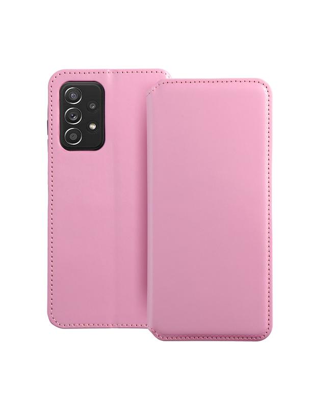 Kabura DUAL POCKET Book do SAMSUNG A52 / A52S / A52 5G jasny różowy