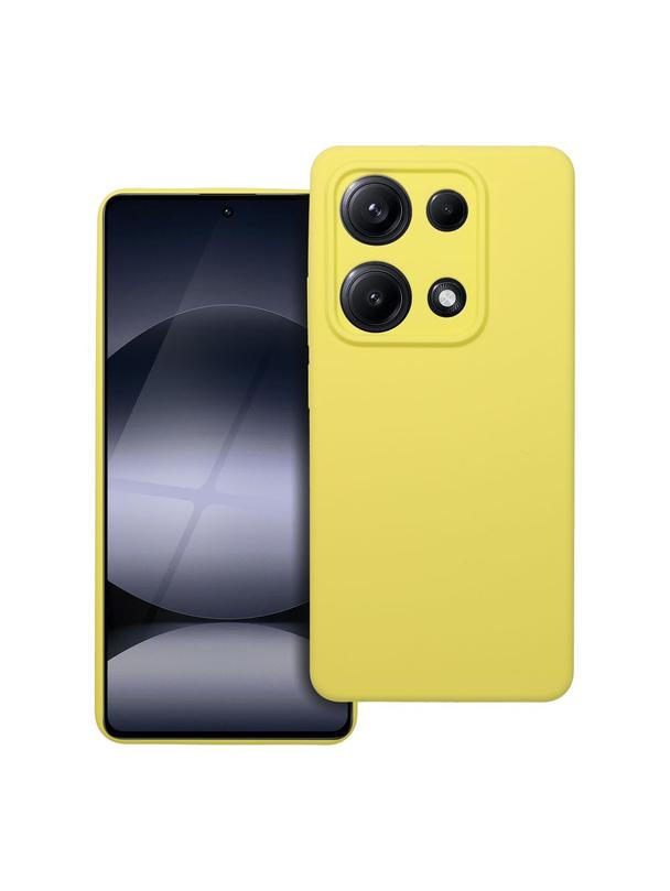 Futerał SILICONE 2mm do XIAOMI REDMI NOTE 14S żółty