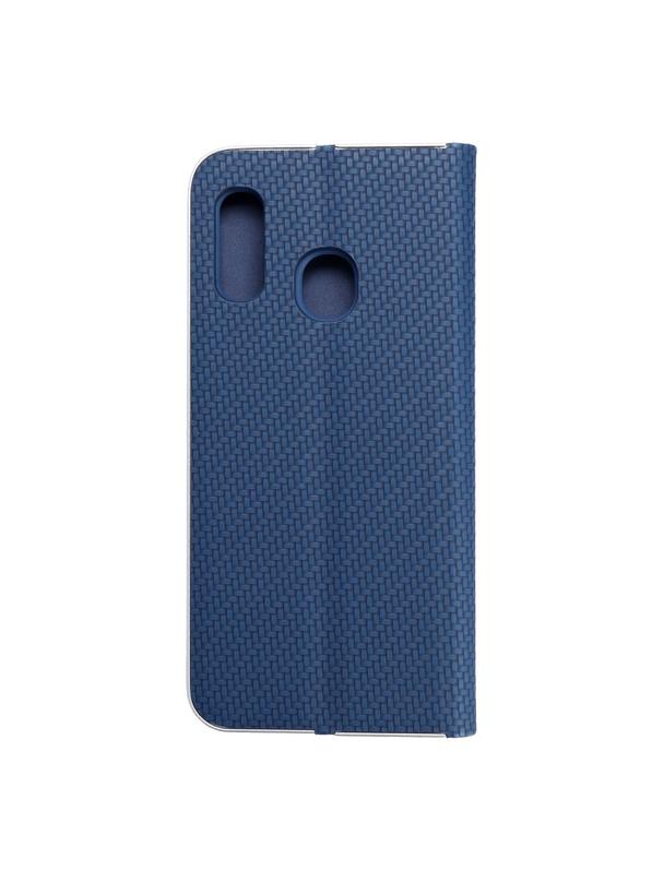 Kabura LUNA Book Carbon do SAMSUNG A20e niebieski