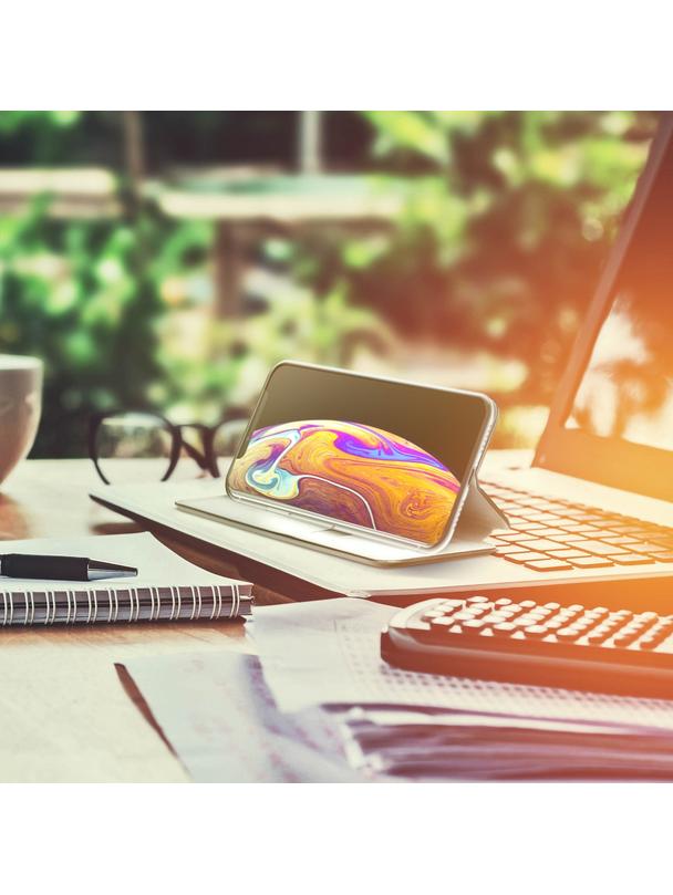 Kabura ELEGANCE Book do SAMSUNG S23 FE stalowy