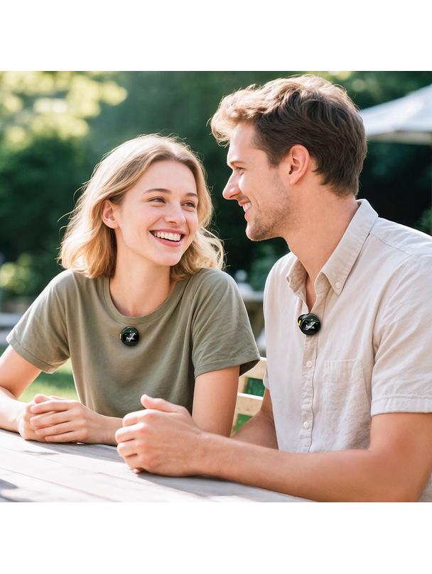 Mikrofon bezprzewodowy 2w1 Lightning / USB C Hoco L22 czarny