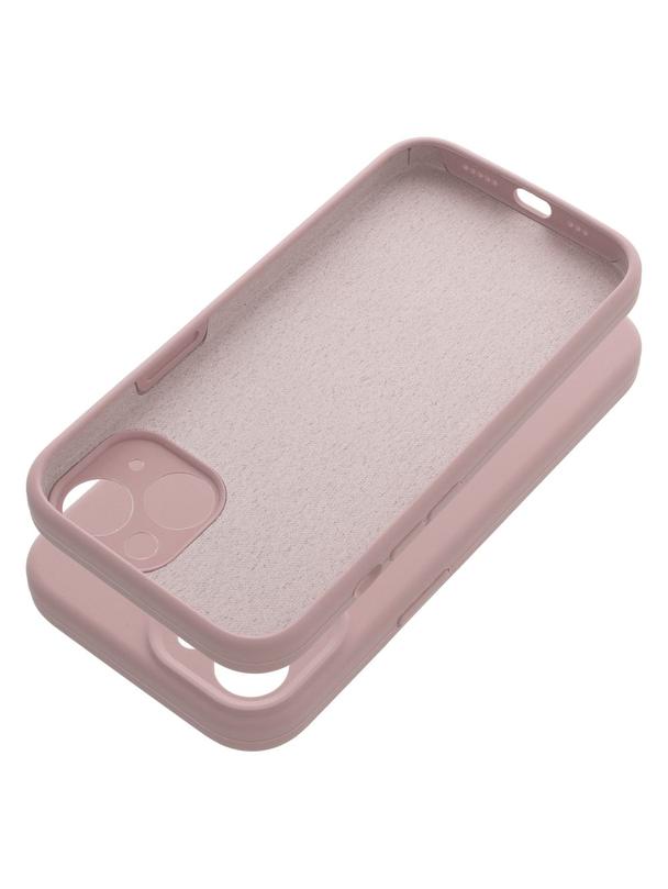 Futerał SILICONE 2mm do IPHONE 15 pudrowy róż
