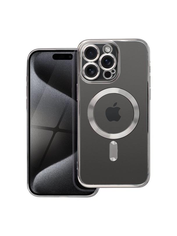 Futerał do iPhone 15 PRO MAX Electro Mag Cover zgodny z MagSafe tytanowy szary