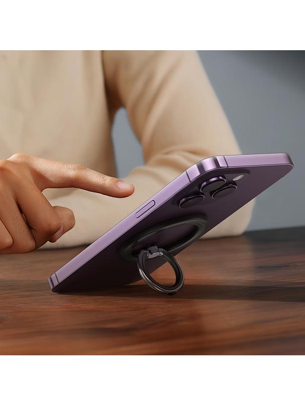 Uchwyt na telefon na palec Hoco magnetyczny Ring GH1 czarny