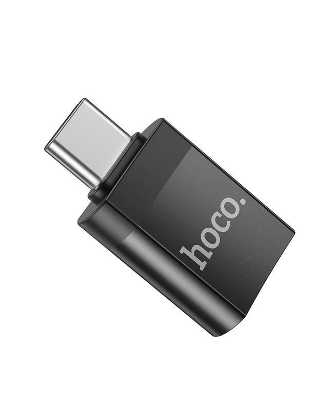 Adapter OTG USB C do USB A Hoco UA17 czarny