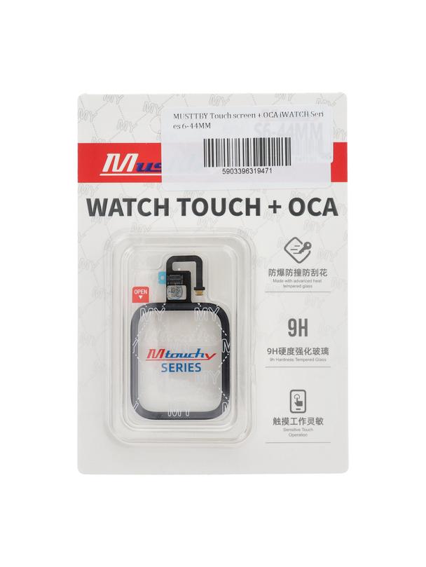 MUSTTBY Ekran dotykowy + OCA do Apple Watch Seria 6-44MM