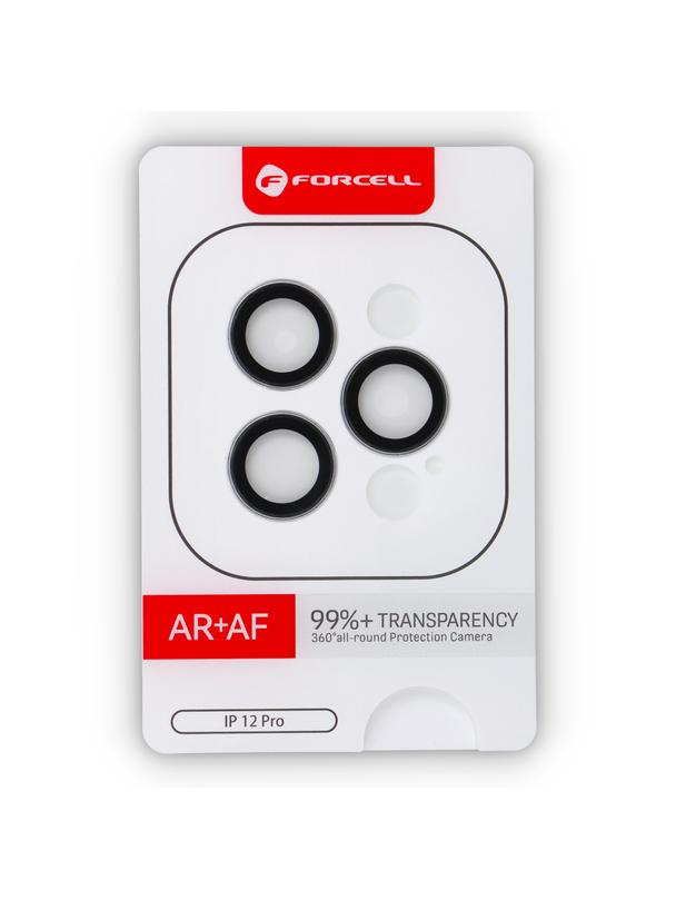 Szkło hartowane na aparat do iPhone 12 Pro Forcell Premium srebrne