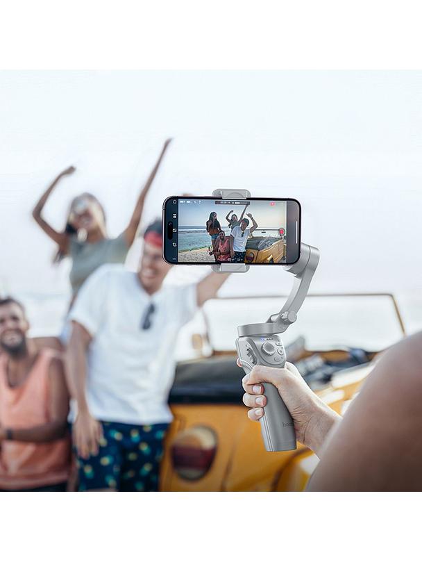 Gimbal z 3-osiową stabilizacją Hoco K24 szary