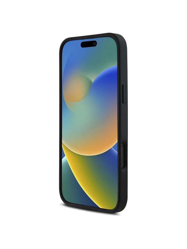 KARL LAGERFELD futerał do IPHONE 16 Pro KLHCP16LRBKGVCK (3D Rubber Elongated Glitter) czarny