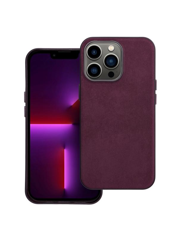 Futerał WOVEN MAG COVER kompatybilny z MagSafe do IPHONE 13 Pro burgundowy
