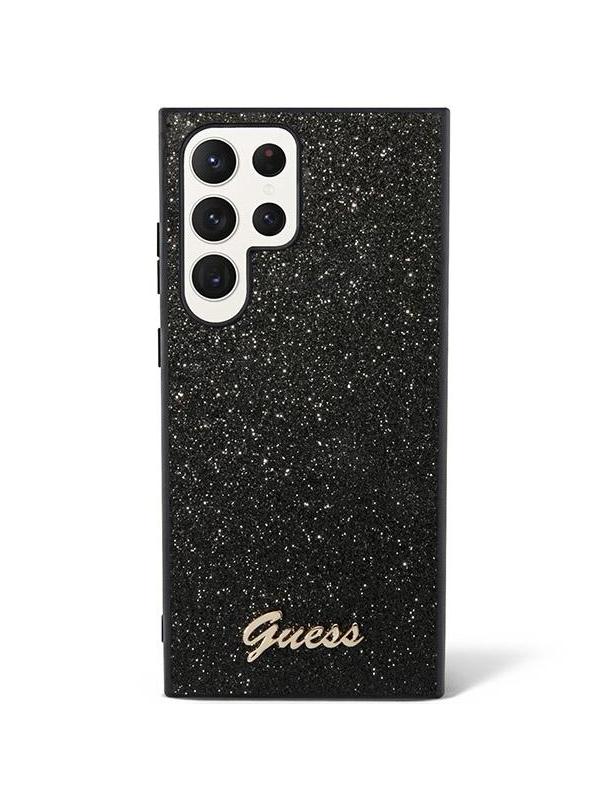 GUESS futerał do SAMSUNG S24 Ultra GUHCS24LHGGSHK (Glitter Script) czarny