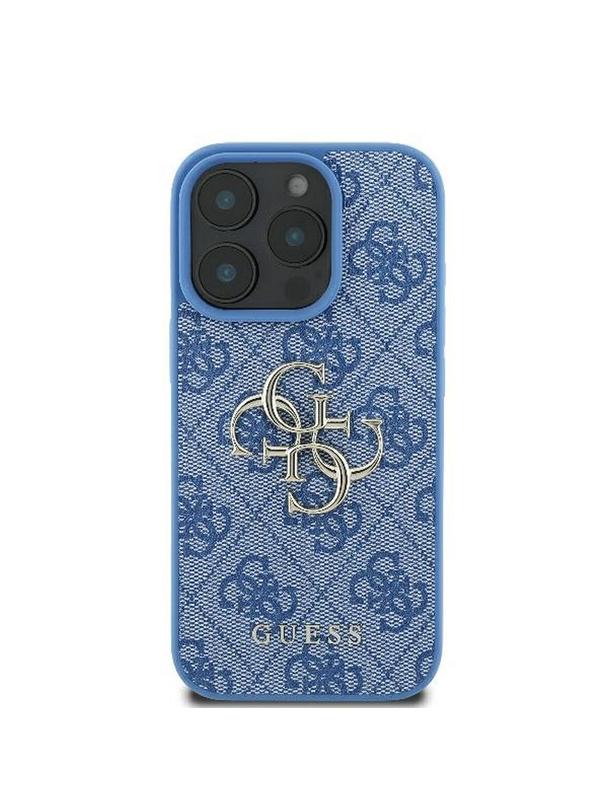 GUESS futerał do IPHONE 16 Pro Max GUHCP16X4GMGBL (4G PU Big Logo) niebieski