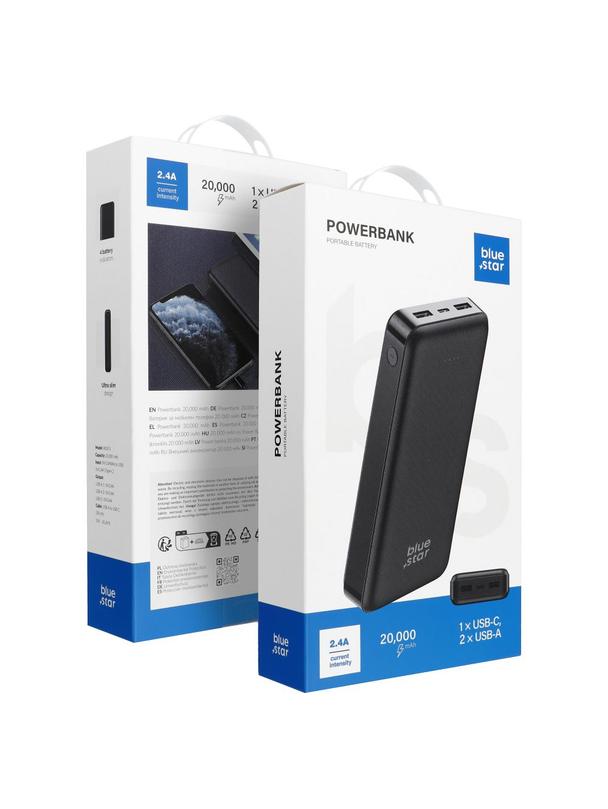 Powerbank Blue Star W2015 2.1A 20000 mAh czarny