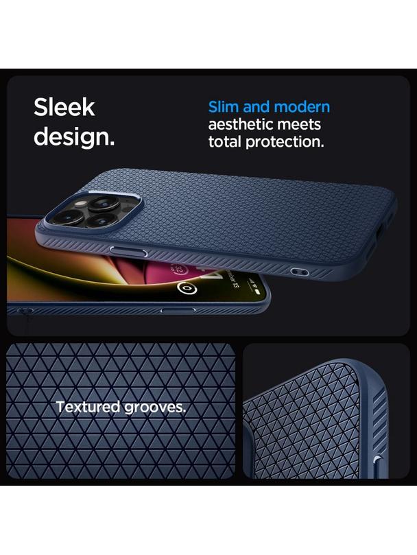 SPIGEN futerał LIQUID AIR do IPHONE 15 Pro Max navy blue