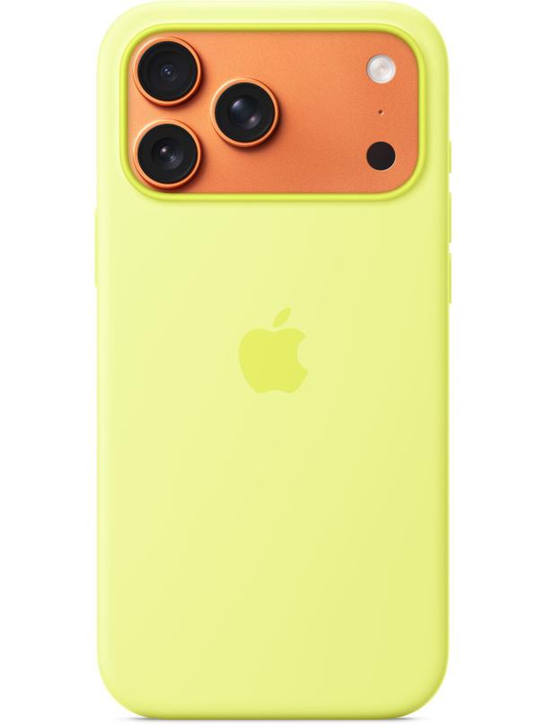 iPhone 17 Pro Max Silicone Case with MagSafe – Neon Yellow 0INT
