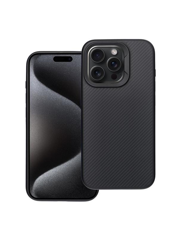 Etui na iPhone 15 PRO Carbon Elite Mag Cover zgodny z MagSafe czarny