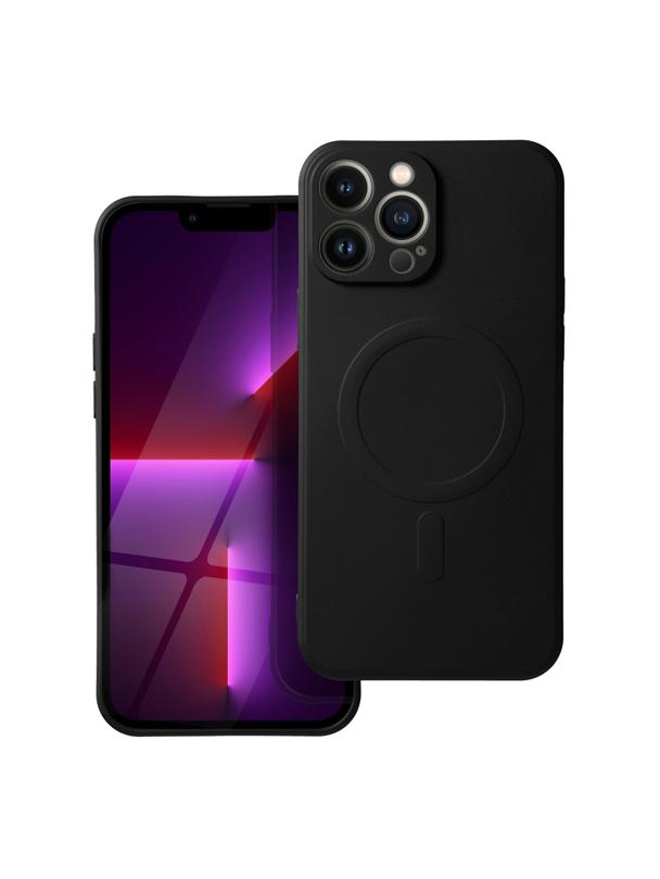 Futerał SILICONE MAG COVER kompatybilny z MagSafe do IPHONE 13 Pro Max czarny