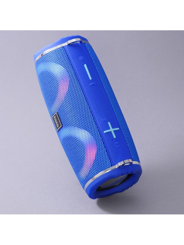 Głośnik bluetooth LED 2 x 5W 2h Hoco HC12 niebieski