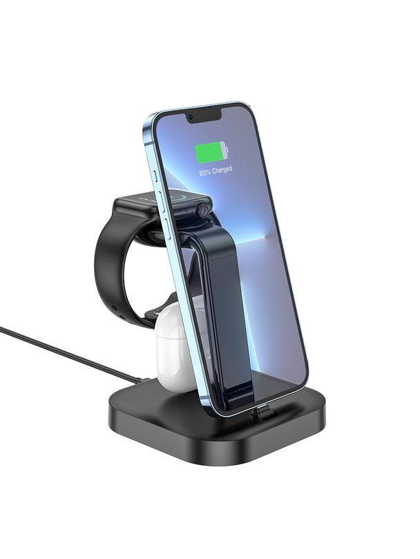 Ładowarka indukcyjna Hoco 3w1 CW43 czarny